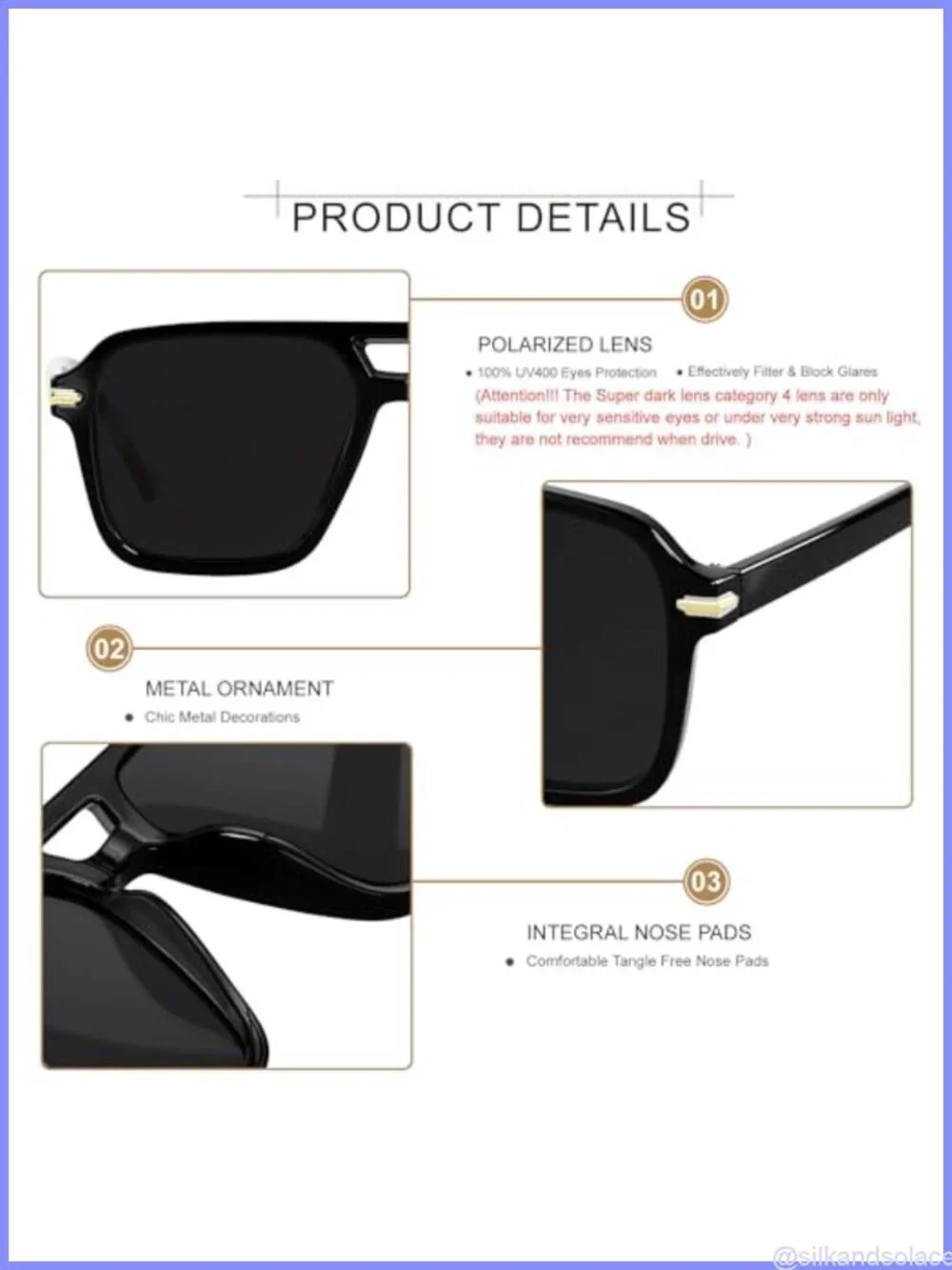 Retro Square Aviator Polarized Sunglasses Vintage Pilot Shades Unisex